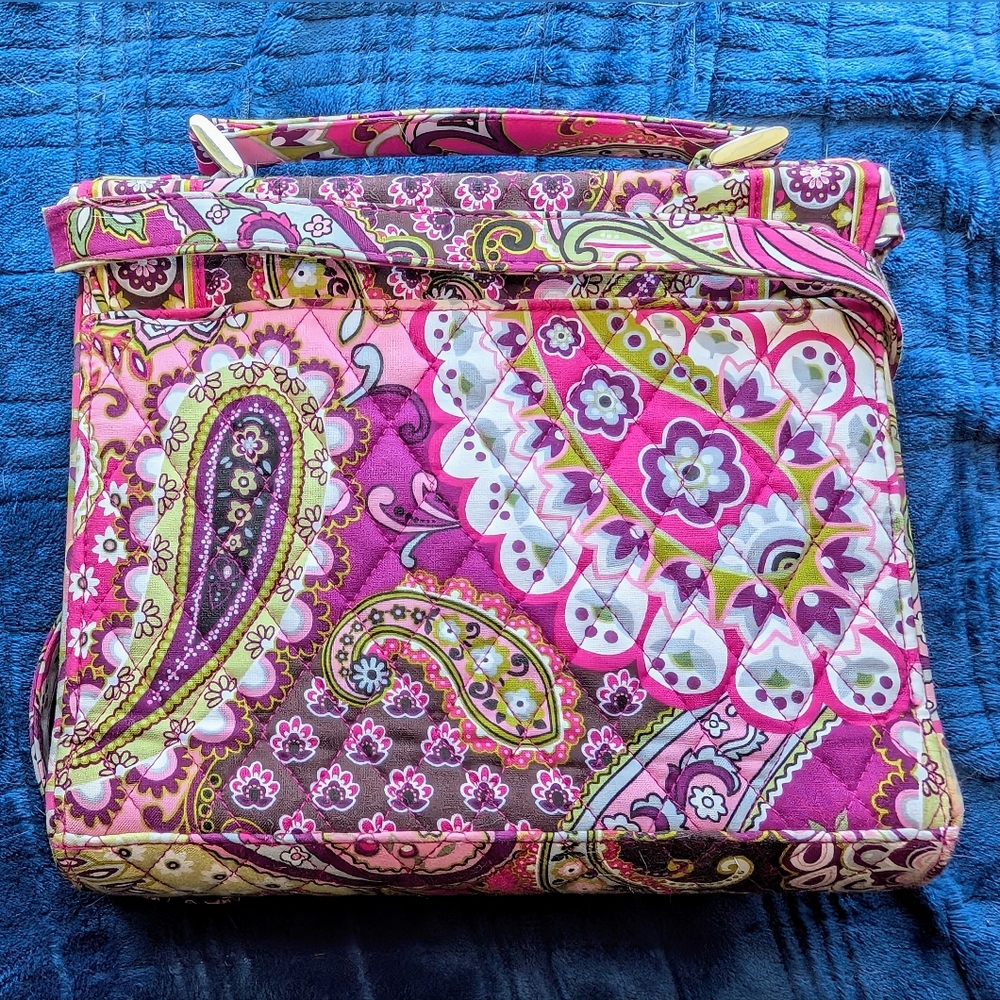 Vera Bradley Very Berry Paisley Cross Body Bag With Removable Straps - Picture 4 of 10